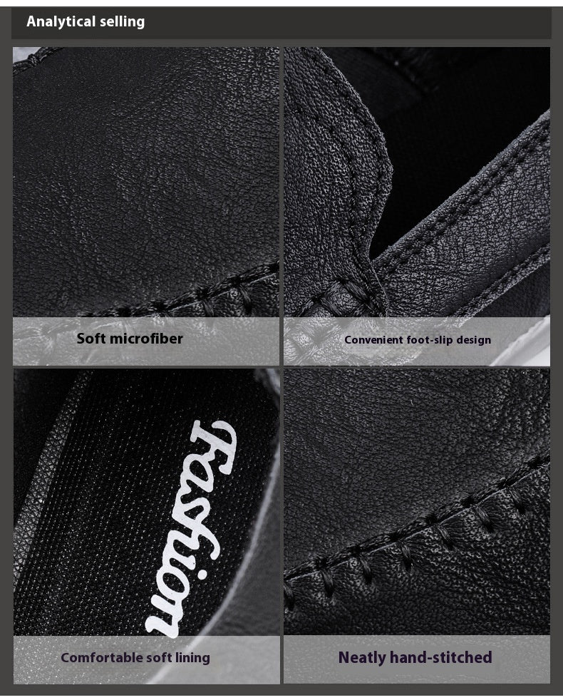 Men's Slip-on Casual Shoes Black – Posh Atomic