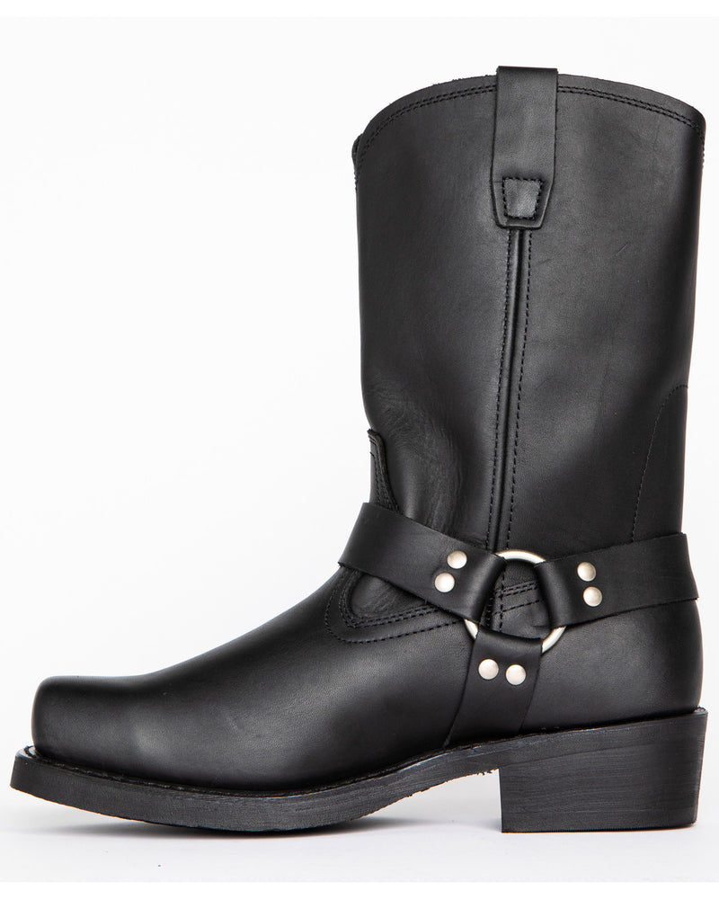 Men's Square Heel Boots Black US8 – Posh Atomic