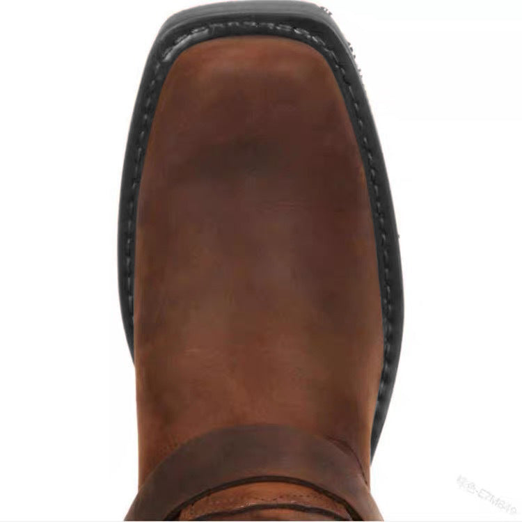 Men's Square Heel Boots Black US11 – Posh Atomic
