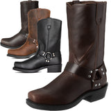 Men's Square Heel Boots Black US7.5 – Posh Atomic