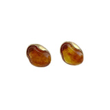 Metal Wrapped Resin Earrings – Posh Atomic