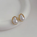 Metal Wrapped Resin Earrings Beige – Posh Atomic