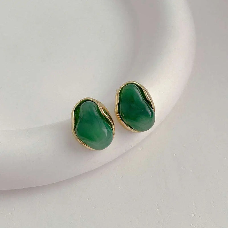 Metal Wrapped Resin Earrings – Posh Atomic