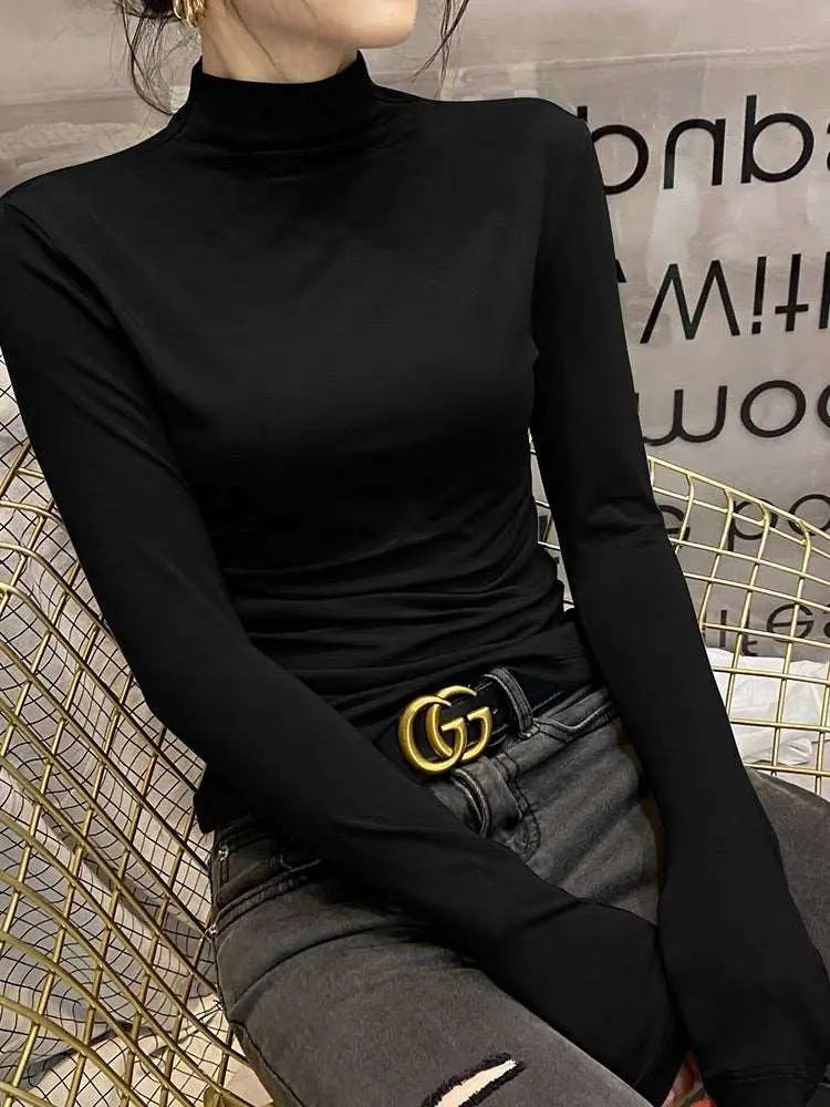 Mock Turtleneck Top – Posh Atomic