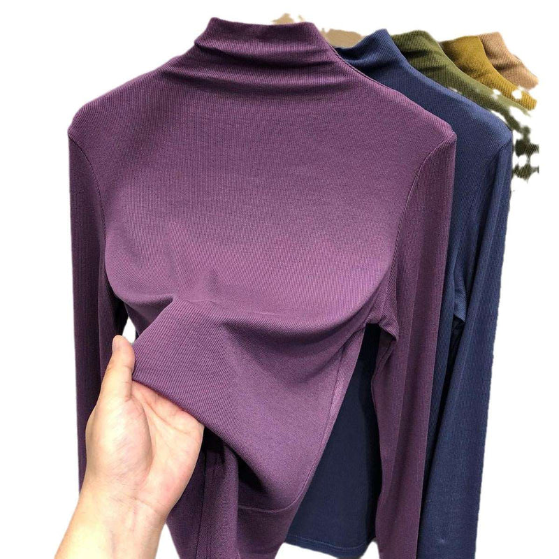 Mock Turtleneck Top Green Average Size – Posh Atomic