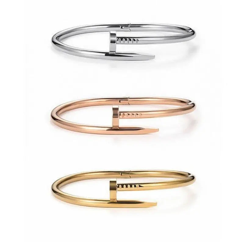 Nail Bracelet Gold – Posh Atomic
