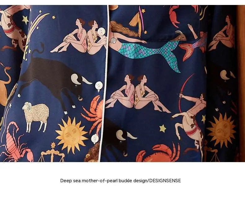 Pajama Bottoms Blue Constellation Suit L – Posh Atomic