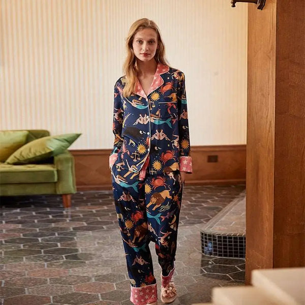 Pajama Bottoms Blue Constellation Suit S – Posh Atomic