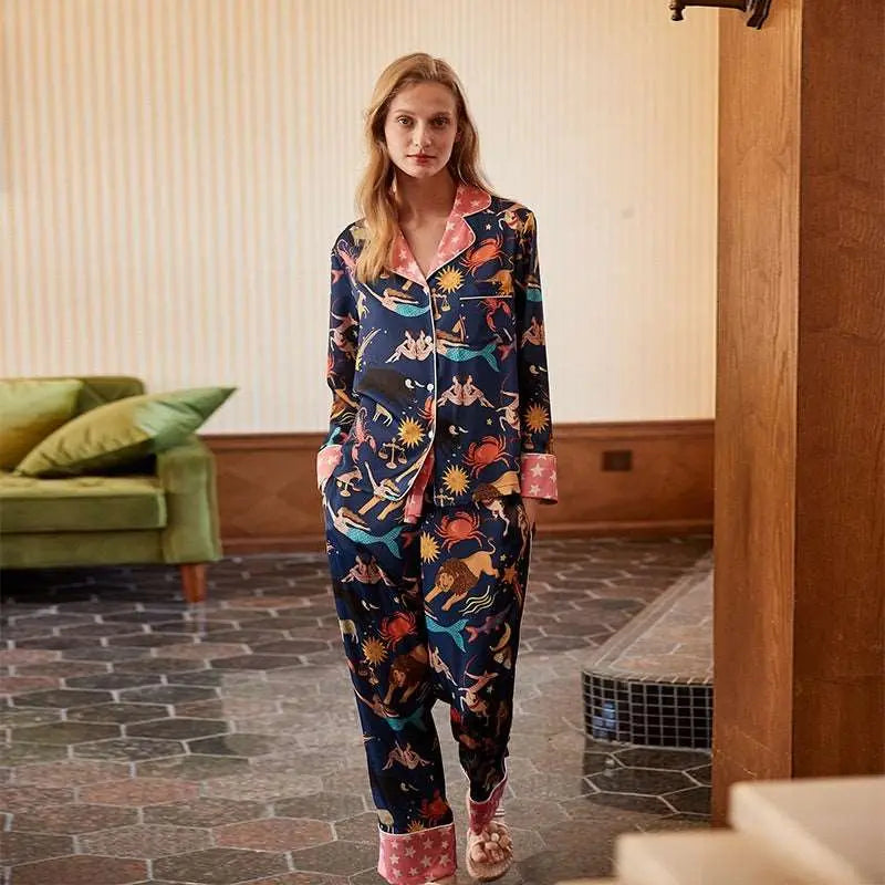Pajama Bottoms Blue Constellation Suit S – Posh Atomic