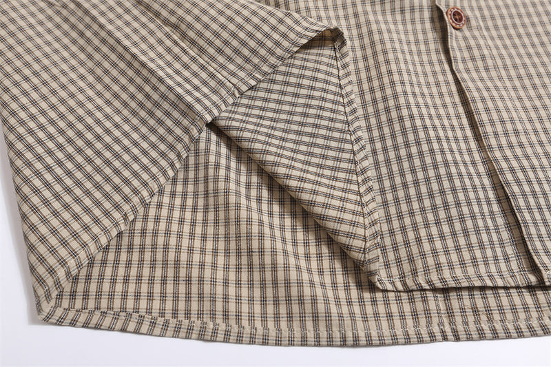 Plaid Short-sleeved Shirt For Men – Posh Atomic