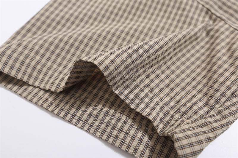 Plaid Short-sleeved Shirt For Men – Posh Atomic