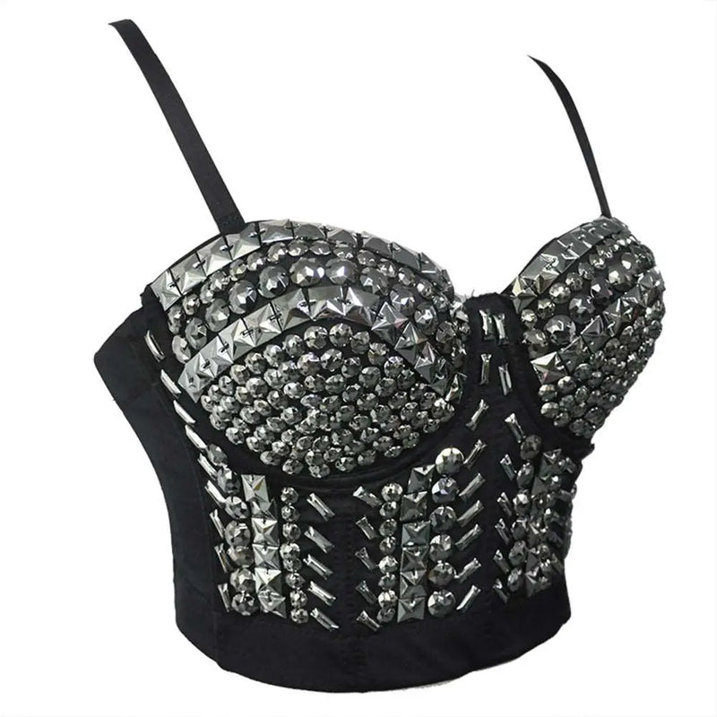 Punk Studded Top Silver XXL – Posh Atomic