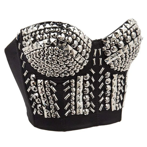 Punk Studded Top Silver S – Posh Atomic