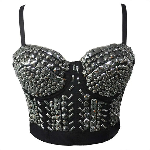 Punk Studded Top Silver M – Posh Atomic