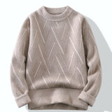 Round Neck Men's Sweater Khaki XL – Posh Atomic