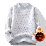 Round Neck Men's Sweater Beige L – Posh Atomic
