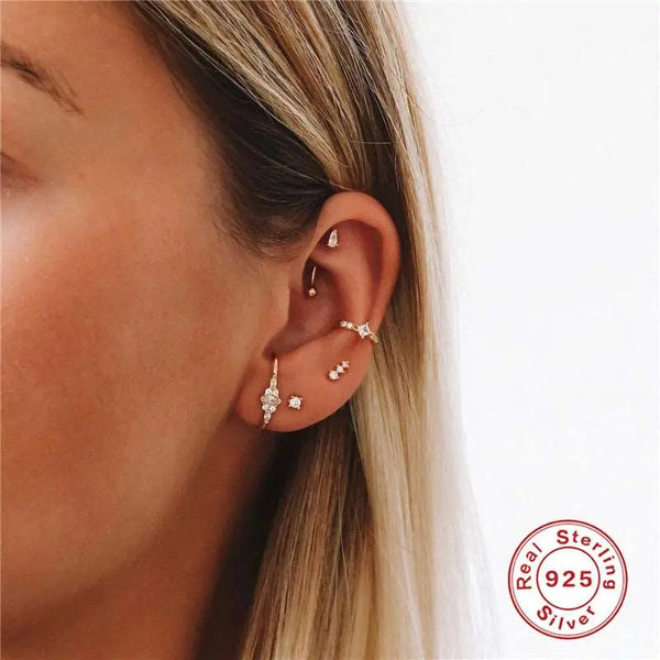 S925 Pure Silver Earring Variety Pack Style 1 925 Silver – Posh Atomic