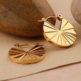 Scallop Earrings Gold – Posh Atomic