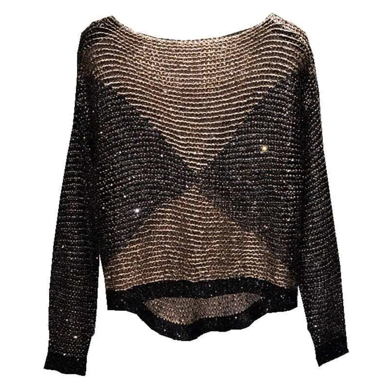 Sequined Loose Sweater Pullover – Posh Atomic