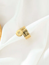 Six-pointed Star Adjustable Gold-plated Ring – Posh Atomic