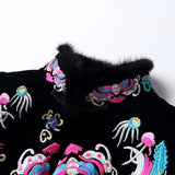 Sleeveless Embroidery Mid-length Dress Picture Color XL – Posh Atomic