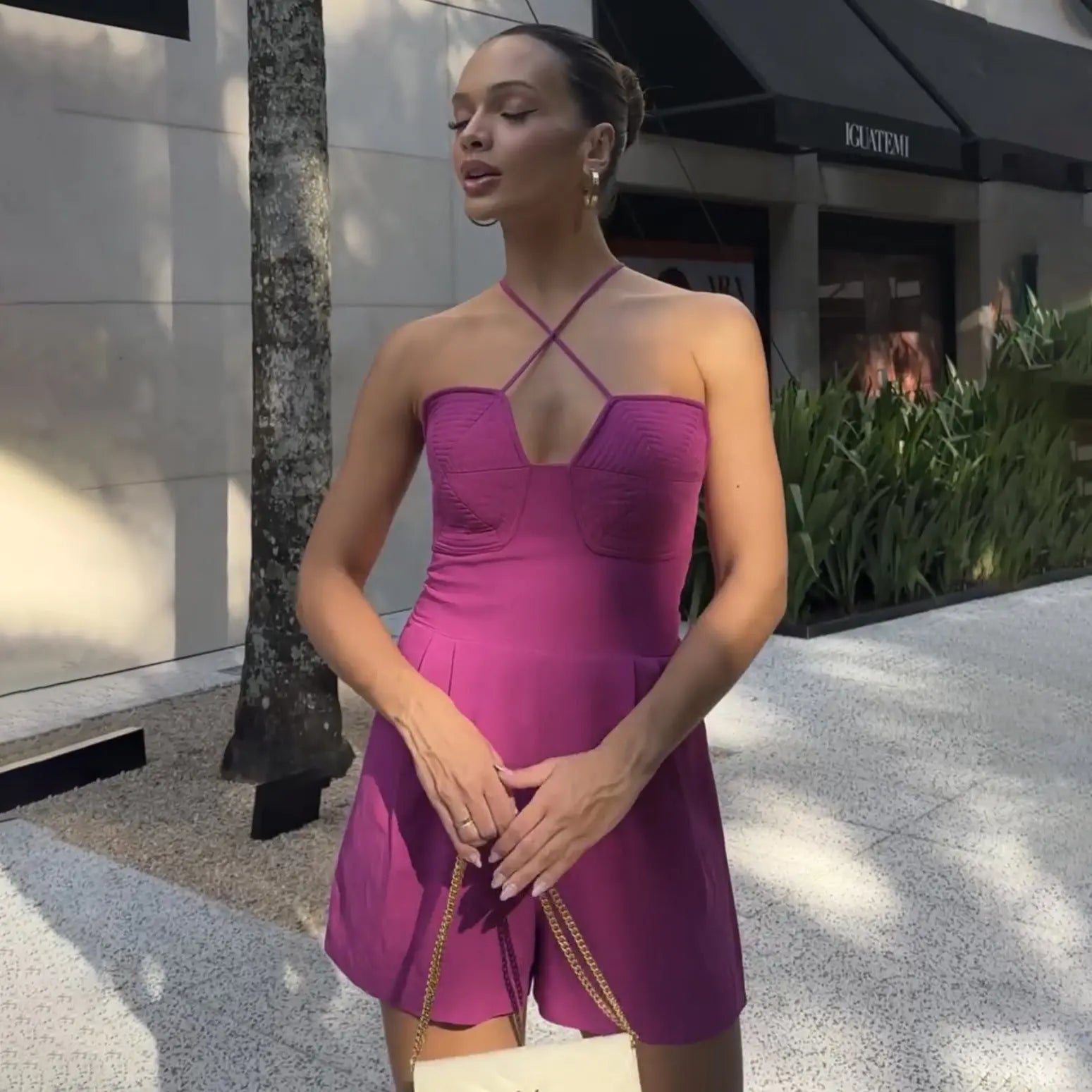 Sleeveless Romper M LS3753 Rose Red – Posh Atomic