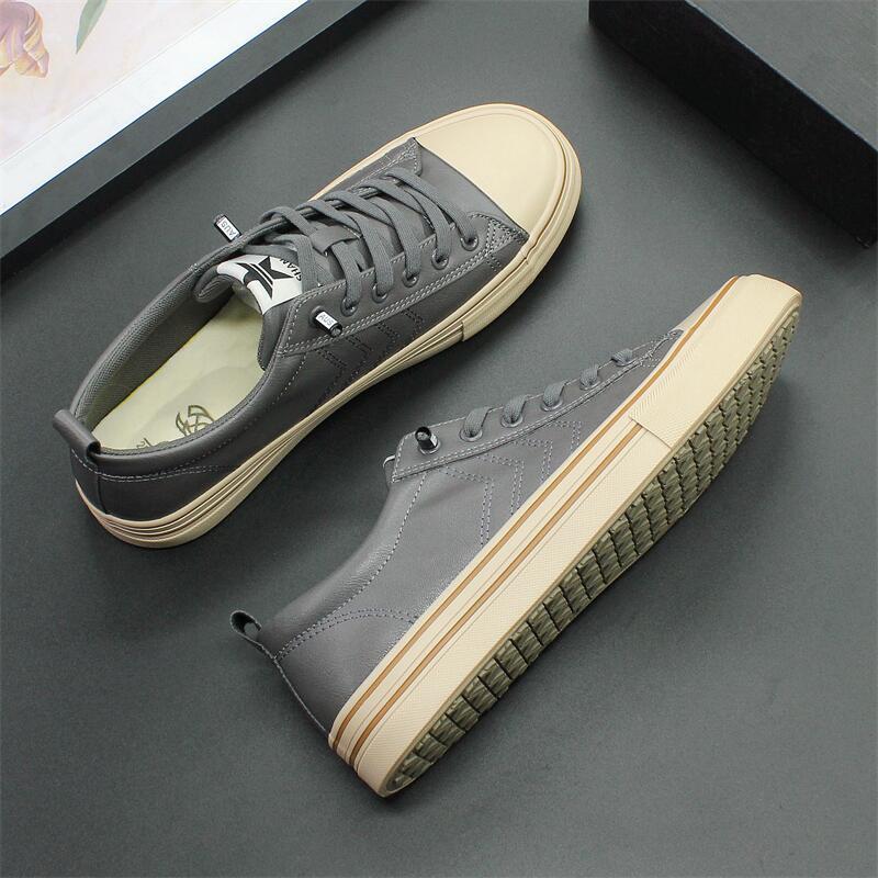 Soft Bottom Men's Casual Leather Shoes Army Green – Posh Atomic