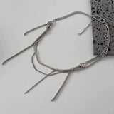 Steel Bends And Hitches Tassel Necklace – Posh Atomic