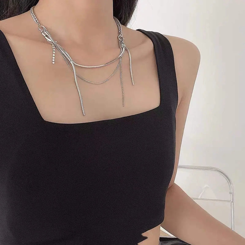 Steel Bends And Hitches Tassel Necklace – Posh Atomic