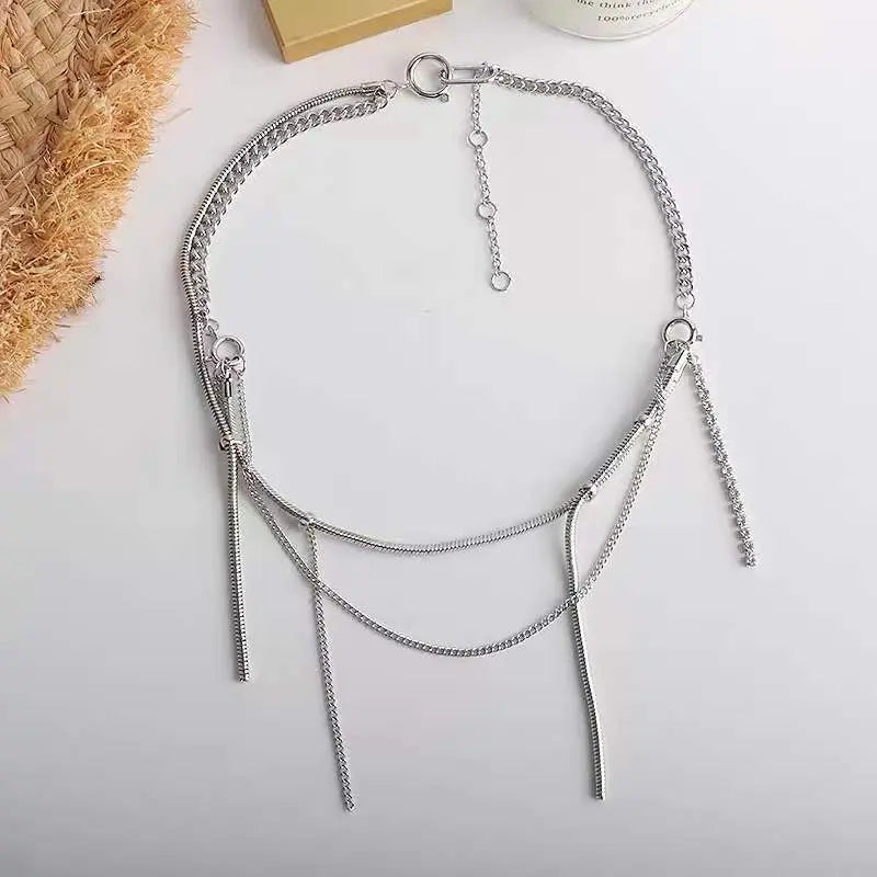 Steel Bends And Hitches Tassel Necklace – Posh Atomic