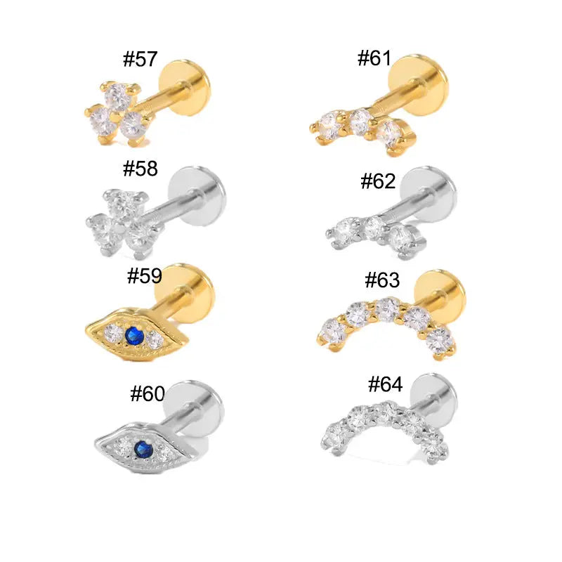 Sterling Silver Ear Studs – Posh Atomic