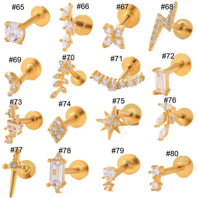 Sterling Silver Ear Studs – Posh Atomic