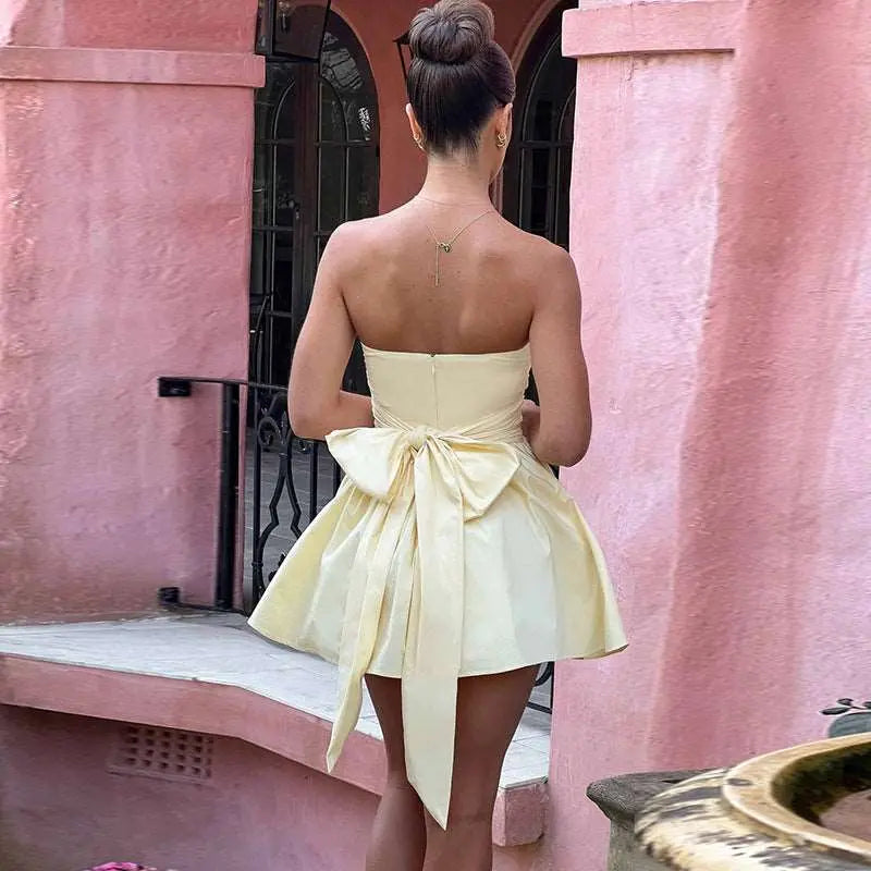 Street Style A-Line Dress Yellow S – Posh Atomic