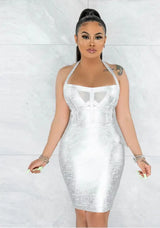 Stunning Bandage Party Dress White M – Posh Atomic