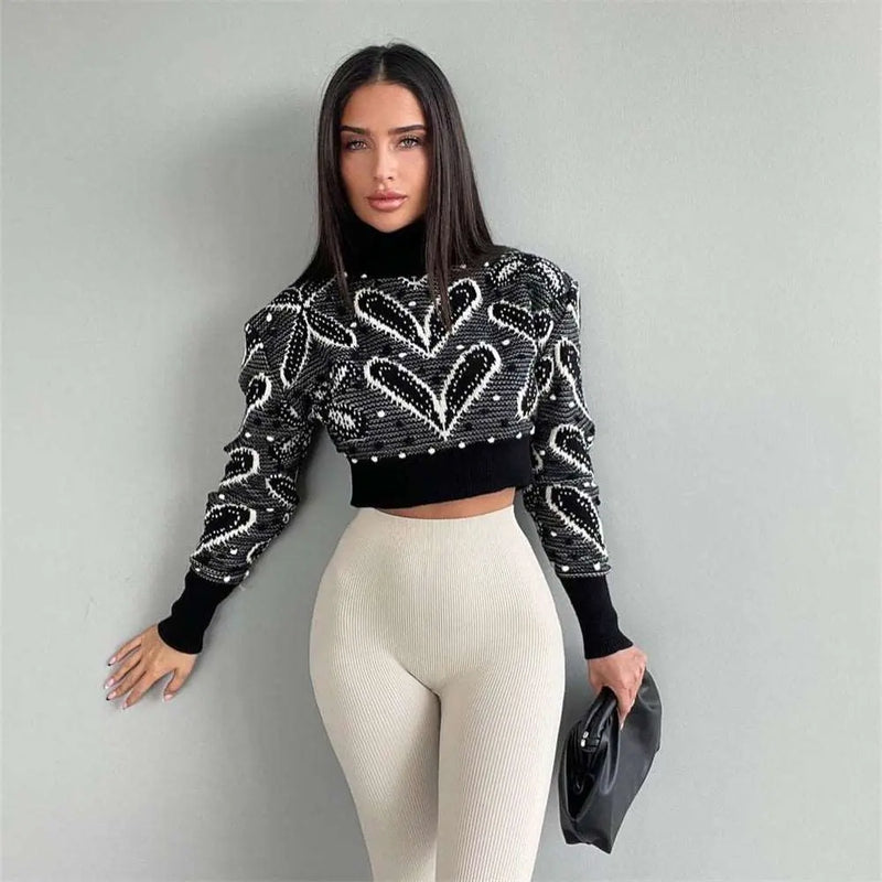 Trendy Slim-fit Long-sleeved Sweater LS3140 White L – Posh Atomic
