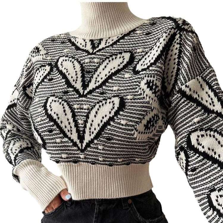 Trendy Slim-fit Long-sleeved Sweater LS3140 Black M – Posh Atomic