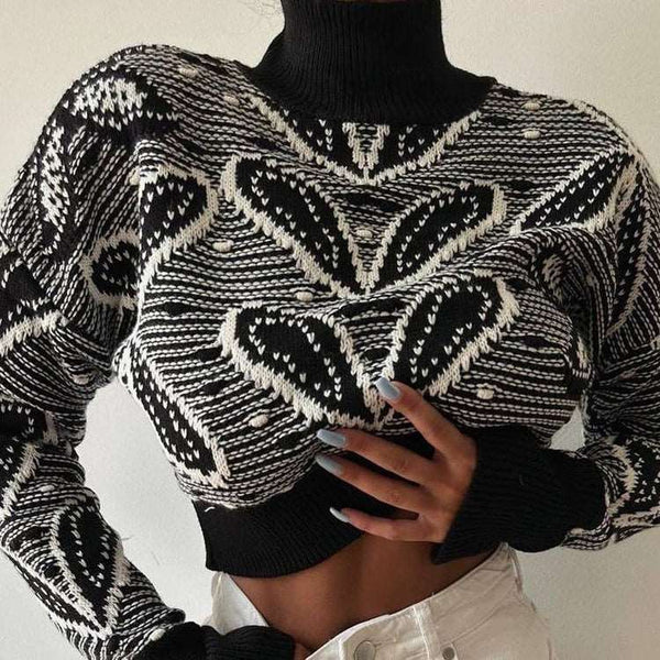 Trendy Slim-fit Long-sleeved Sweater LS3140 White M – Posh Atomic