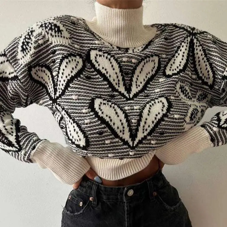 Trendy Slim-fit Long-sleeved Sweater LS3140 Black S – Posh Atomic