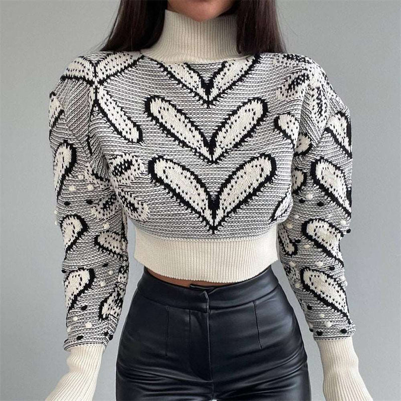 Trendy Slim-fit Long-sleeved Sweater LS3140 Black L – Posh Atomic