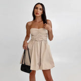 Tube Top Dress Female Fashion Waist-controlled Black L – Posh Atomic
