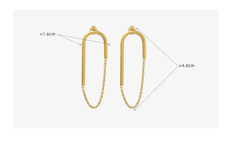 U-shaped Ear Studs – Posh Atomic