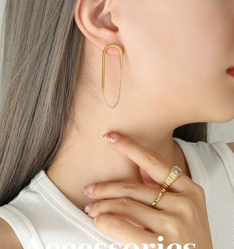 U-shaped Ear Studs – Posh Atomic