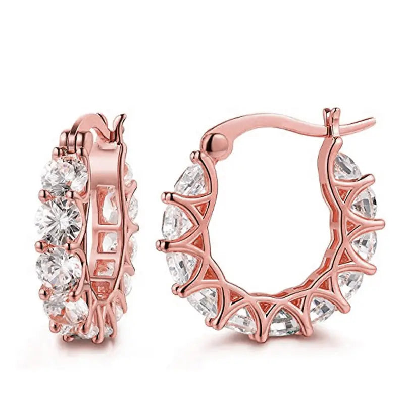 U-shaped  Earrings Full Zircon Rhinestones  Earrings – Posh Atomic