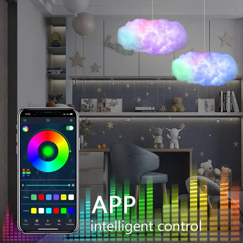 USB Cloud Light APP Control Music Synchronization Ambient Light – Posh Atomic