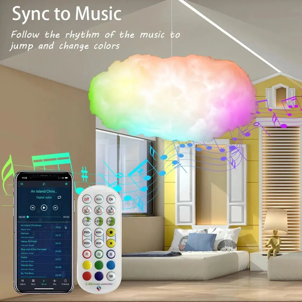 USB Cloud Light APP Control Music Synchronization Ambient Light – Posh Atomic