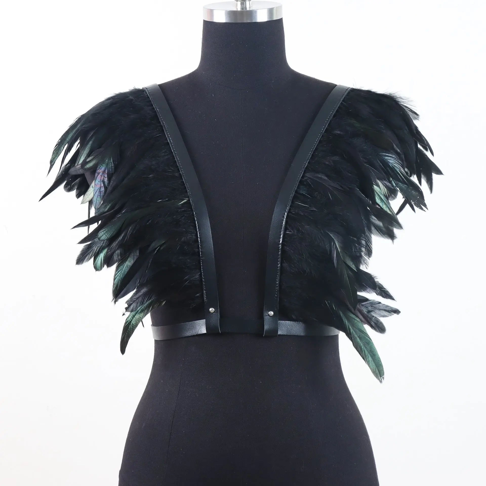 Vintage Feather Leather Bolero Top – Posh Atomic