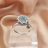 Vintage Six Word Mantra Enamel Anxiety Spinning Ring 1color Adjustable Opening – Posh Atomic