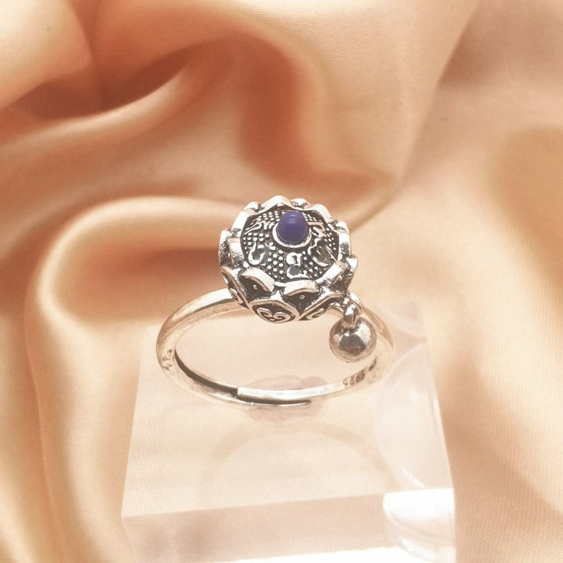 Vintage Six Word Mantra Enamel Anxiety Spinning Ring 2color Adjustable Opening – Posh Atomic