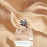 Vintage Six Word Mantra Enamel Anxiety Spinning Ring Seed Adjustable Opening – Posh Atomic