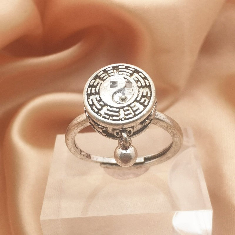 Vintage Six Word Mantra Enamel Anxiety Spinning Ring – Posh Atomic